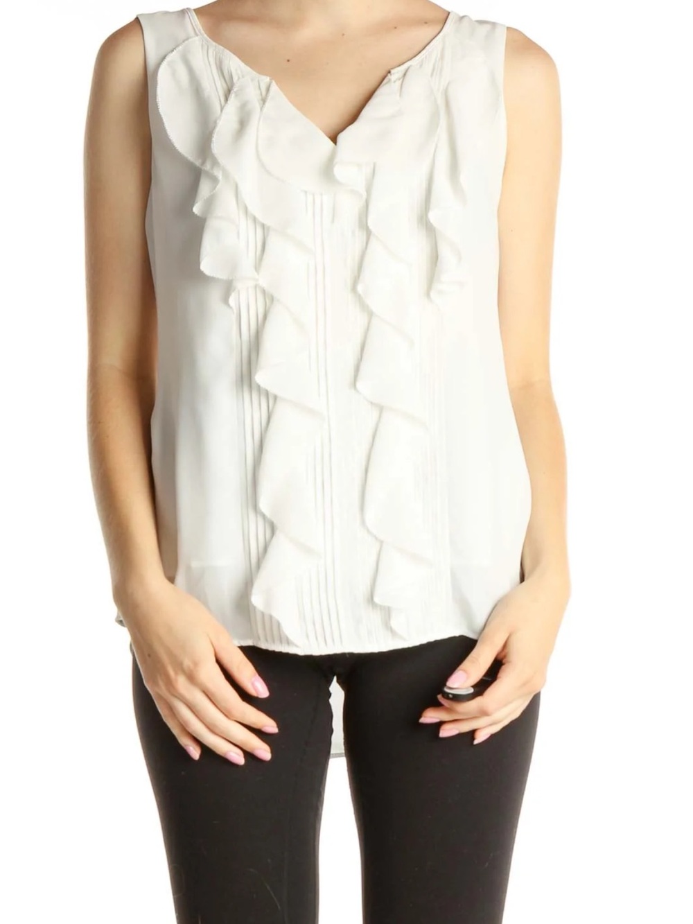WHBM Ruffle Blouse S